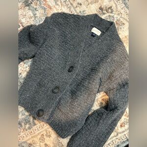 Charcoal Gray cardigan universal thread